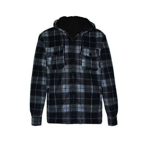 Sobrecamisa Leñadora Polar Corderito Capucha