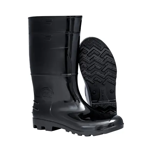 Bota Lluvia PVC Trabajo Negra