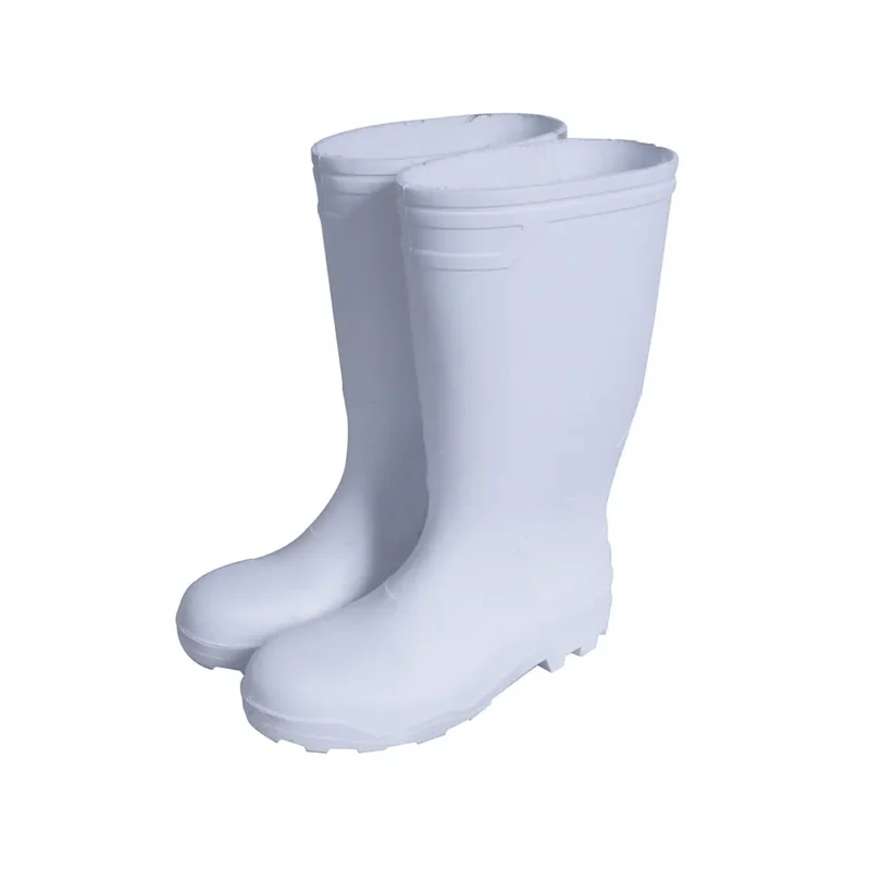Bota Lluvia PVC Trabajo Blanco - Imagen 3