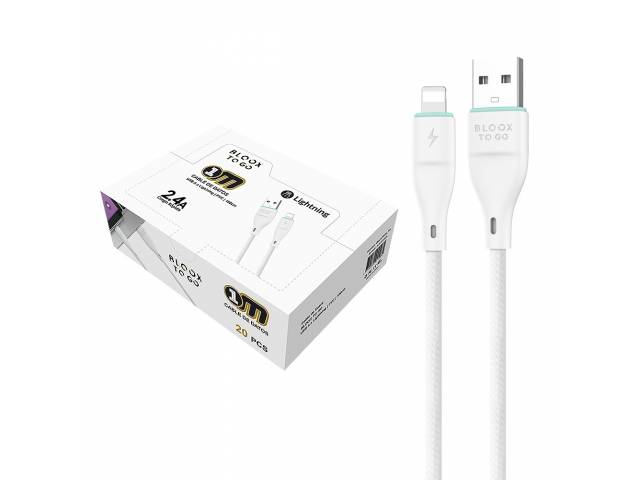 Caja BLOOX TO GO con 20 Cable de Datos USB A a Lightning 100cm