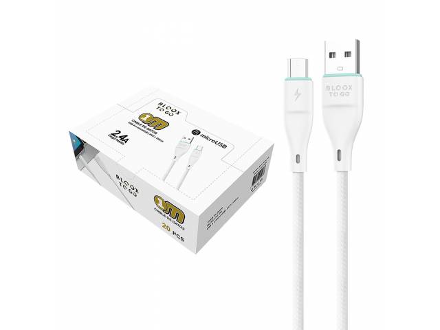 Caja BLOOX TO GO con 20 Cable de Datos USB A a Micro USB 100cm
